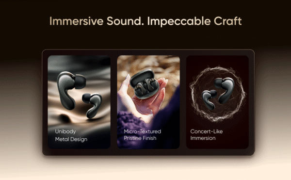 Mivi SuperPods Concerto [Flagship Launch], True Wireless Earbuds, Dolby Audio, ANC with 3D Soundstage, Hi-res Audio with LDAC, 60H Playtime, BT v5.4 Earbuds - Image 3